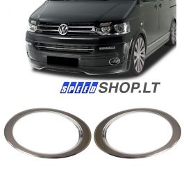 T5 1 rūko žibintų chromuota apdaila